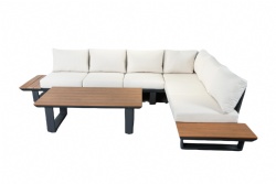 3pcs Aluminium Corner Sofa Set