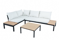 3pcs Steel Corner Sofa Set