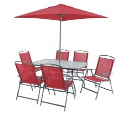 8pcs Steel Textilene Garden set