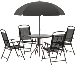 6pcs Steel Textilene Furniture set