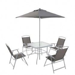 6pcs Steel Textilene Furniture set