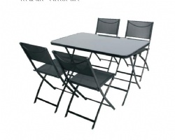 5pcs Steel Folding Furniture set