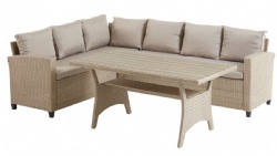 3PCS Rattan Corner Sofa Set